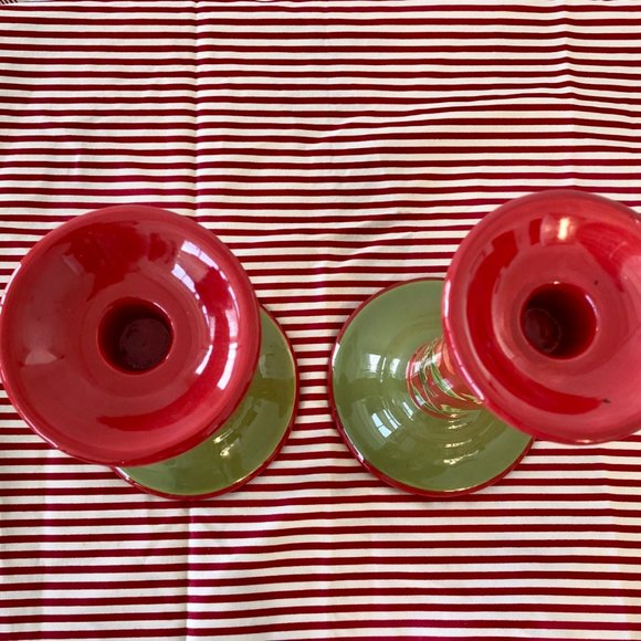 Royal Doulton, 9" Holiday Candle Holders - Picture 5 of 6